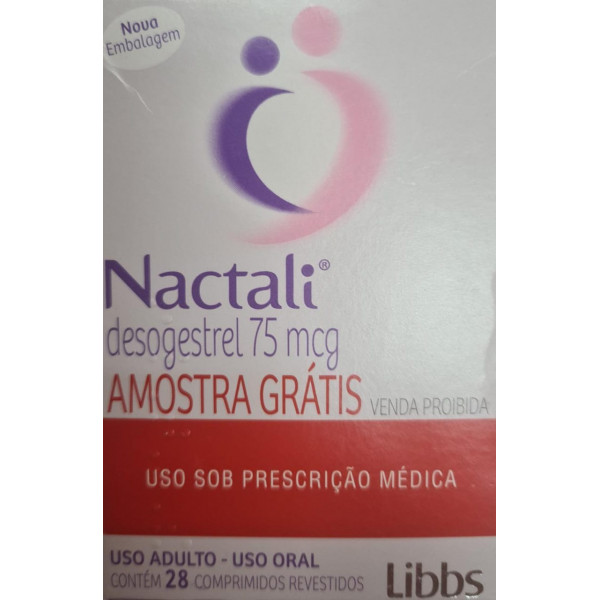 Nactali - Desogestrel 75mcg - 28 Comprimidos